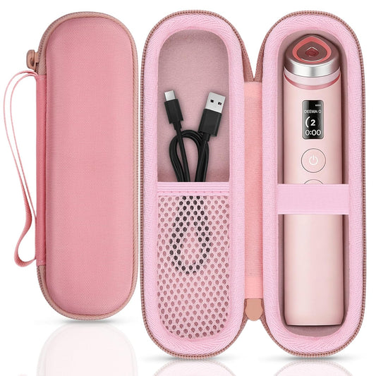 For Medicube Booster Pro 6-In-1 Beauty Massager Hard Protective Case, Pink